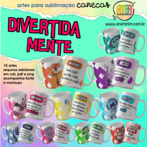 ESTAMPAS DIVERTIDAMENTE CAFÉ CANECAS