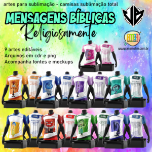 ESTAMPAS RELIGIOSAMENTE CAMISA SUBLIMAÇÃO TOTAL (Jeferson)