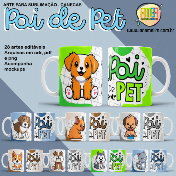ESTAMPAS PAI DE PET CANECAS