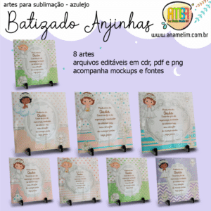 ESTAMPAS BATIZADO ANJINHAS AZULEJO