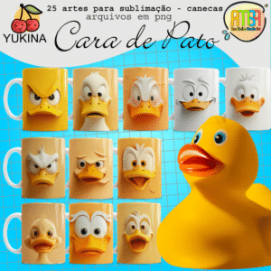 ESTAMPAS CARA DE PATO CANECAS (YUKINA)
