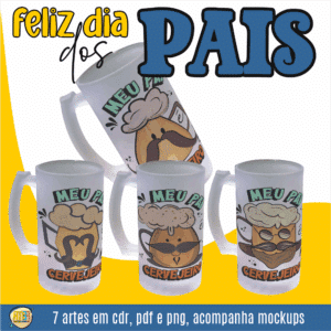 ESTAMPA PAI CANECA DE CHOPE
