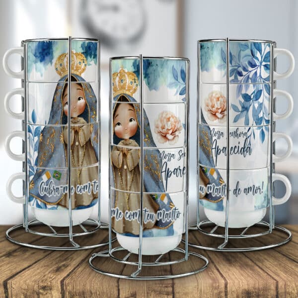 ESTAMPAS NOSSA SENHORA APARECIDA XÍCARAS