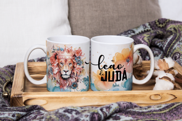 ESTAMPAS LEÃO DE JUDÁ V2 CANECAS