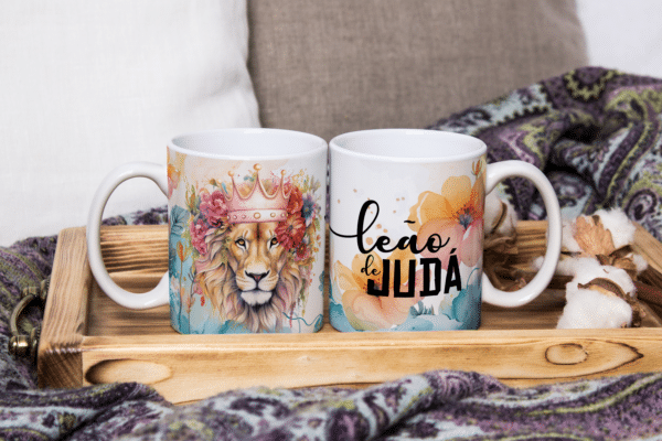 ESTAMPAS LEÃO DE JUDÁ V2 CANECAS - Image 2