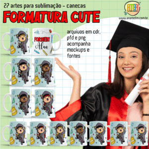 ESTAMPAS FORMATURA CUTE CANECAS