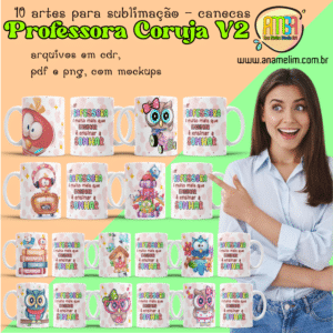 ESTAMPAS PROFESSORA CORUJA V2 CANECA