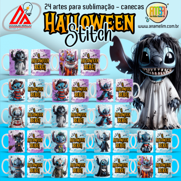 ESTAMPAS HALLOWEEN STITCH CANECAS - Image 2