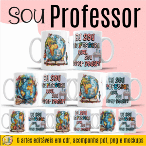 ESTAMPA SOU PROFESSOR CANECAS