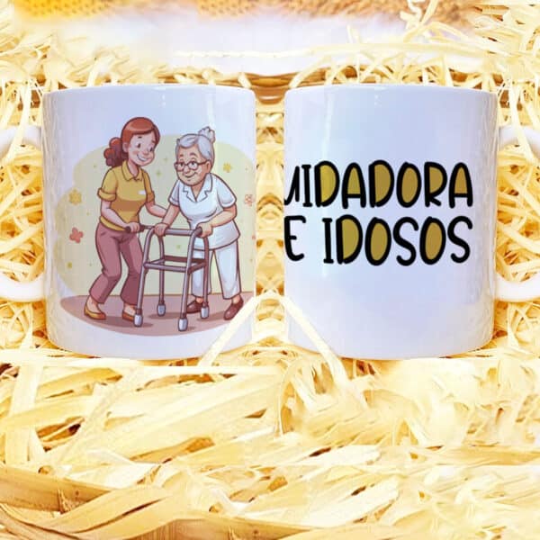 ESTAMPAS CUIDADORA DE IDOSOS CANECAS - Image 2