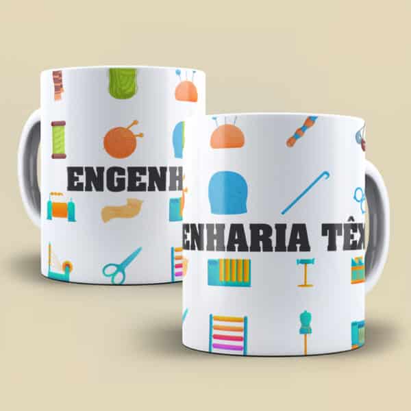 ESTAMPA ENGENHARIA TEXTIL CANECA