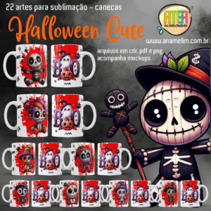 ESTAMPAS HALLOWEEN CUTE CANECAS