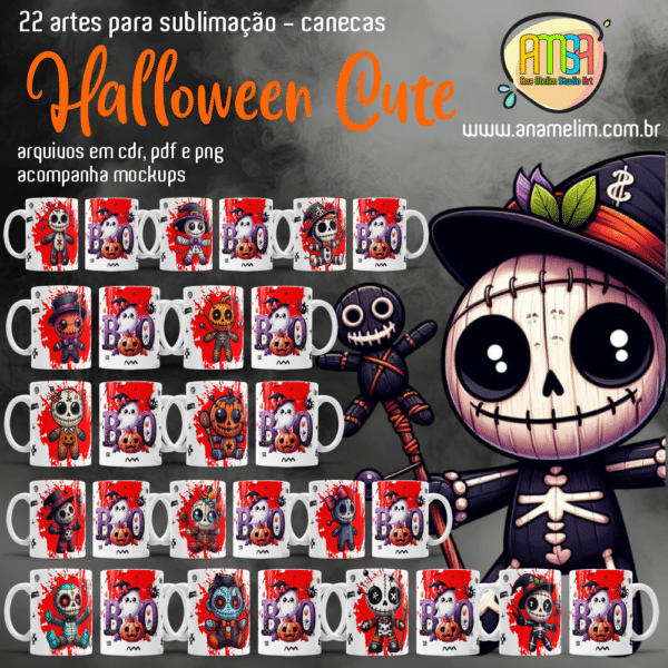 ESTAMPAS HALLOWEEN CUTE CANECAS - Image 2