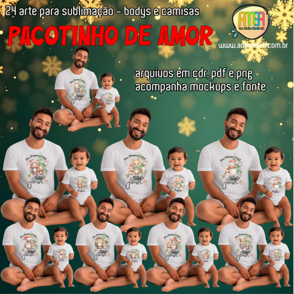 ESTAMPAS PACOTINHO DE AMOR BODYS - natal - Image 2