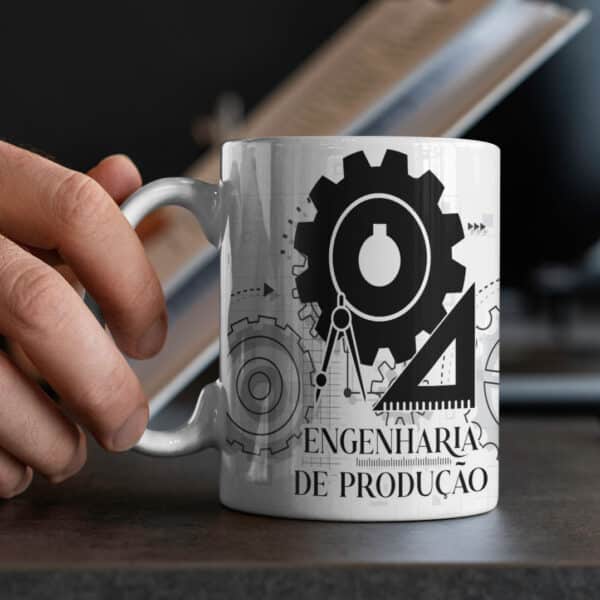ESTAMPA ENGENHARIA DE PRODUÇÃO CANECA