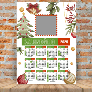 ESTAMPAS PARA CALENDÁRIO DE PAREDE NATAL (2025)