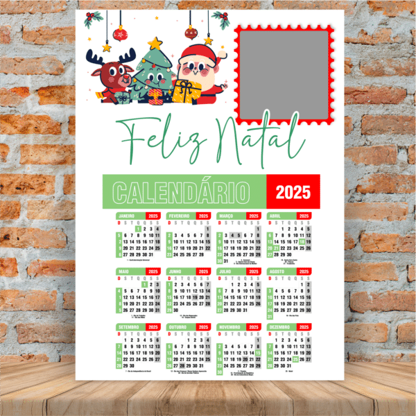 ESTAMPAS PARA CALENDÁRIO DE PAREDE NATAL (2025) - Image 2