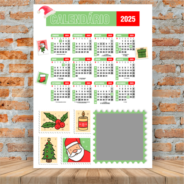 ESTAMPAS PARA CALENDÁRIO DE PAREDE NATAL (2025) - Image 3