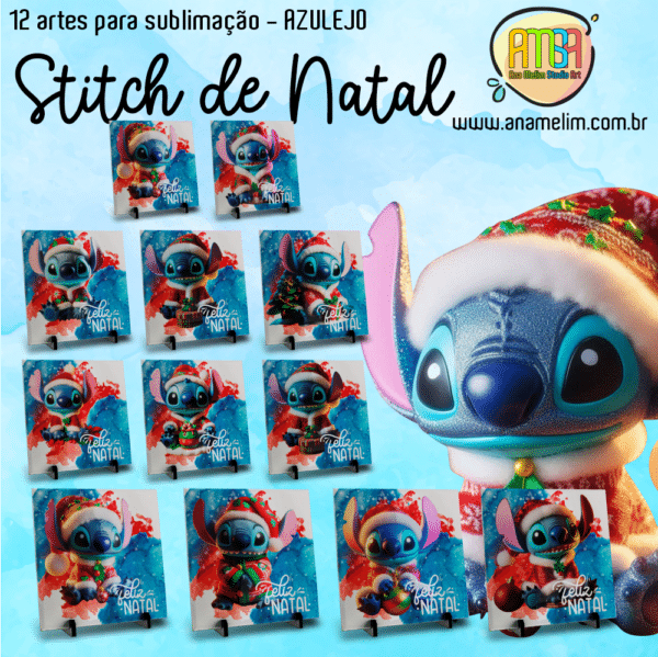 ESTAMPAS STITCH DE NTAL AZULEJO