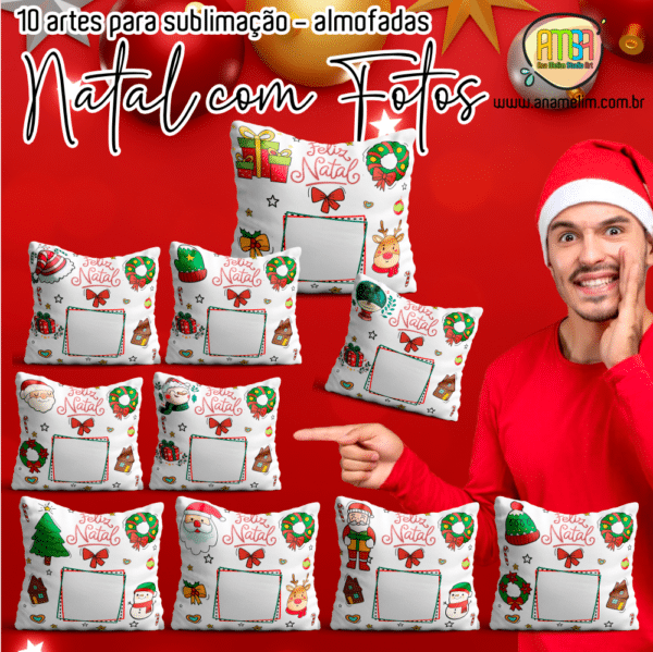 ESTAMPAS NATAL COM FOTOS ALMOFADAS