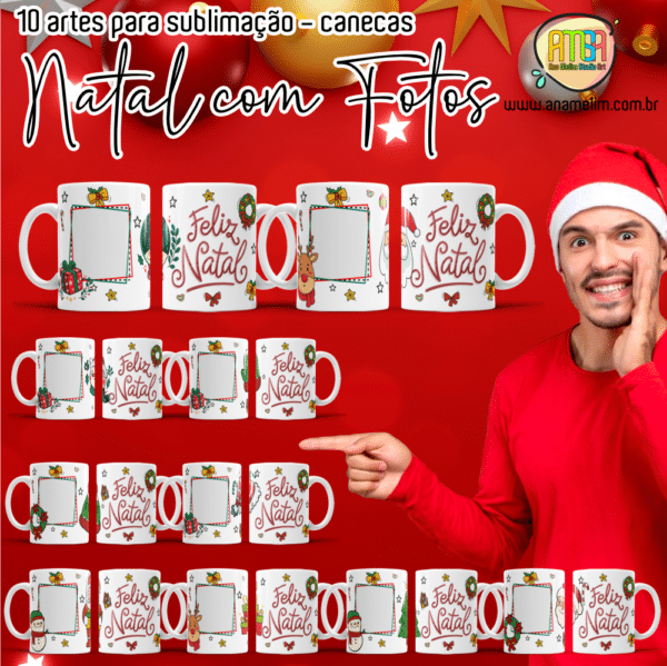 ESTAMPAS NATAL COM FOTOS CANECAS