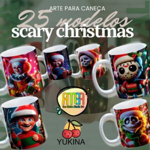 ESTAMPAS SCARY CHRISTMAS CANECAS (Yukina)