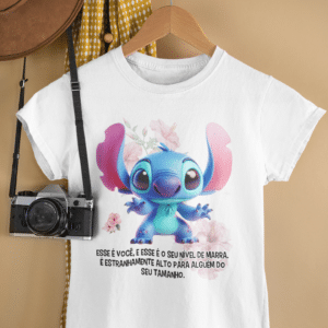 ESTAMPA FRASES DO STITCH CAMISAS