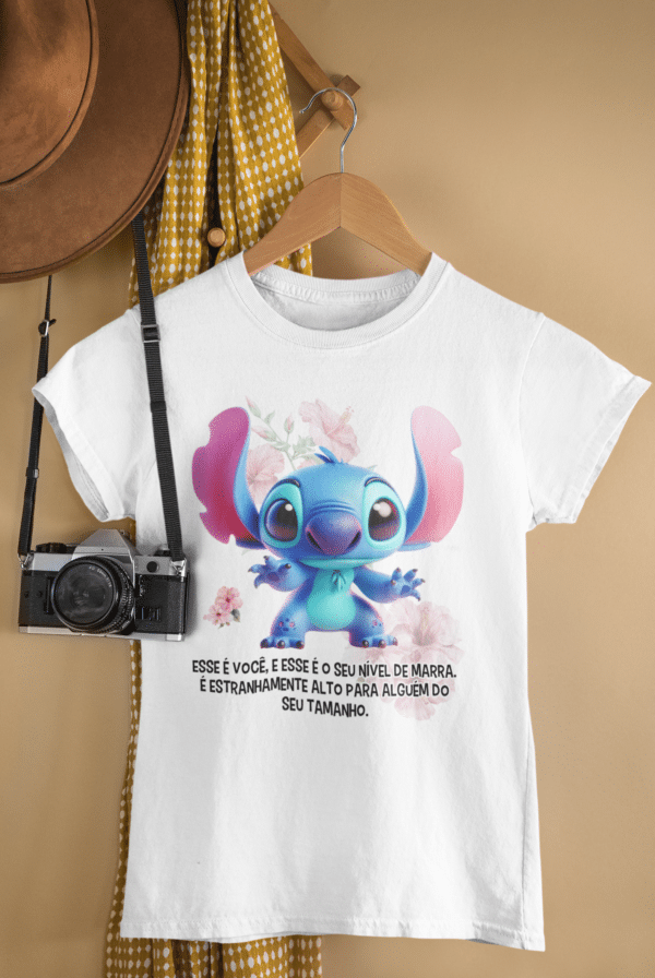 ESTAMPA FRASES DO STITCH CAMISAS