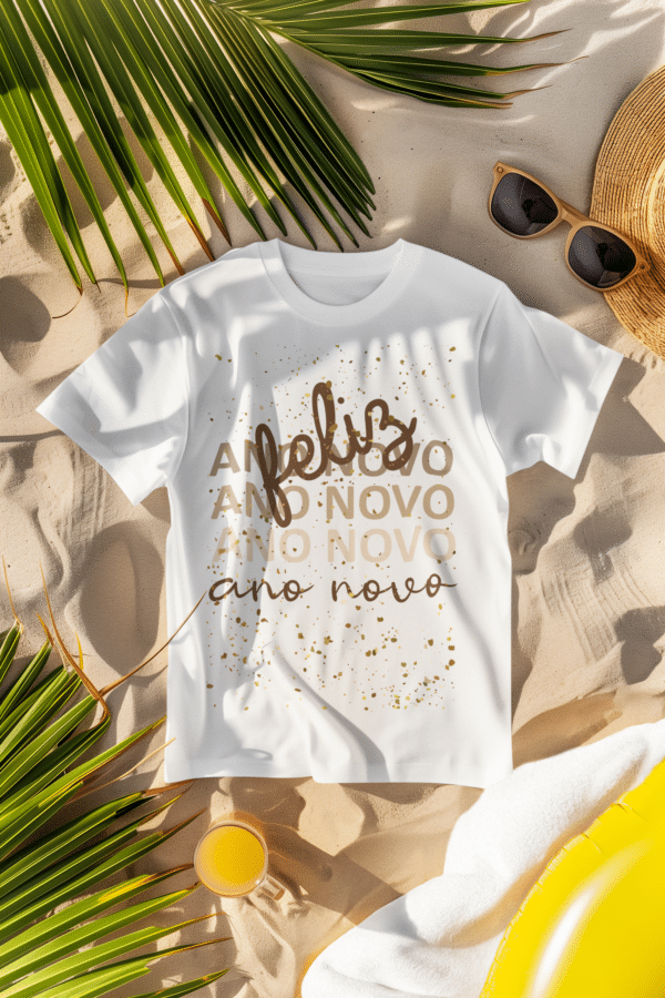 ESTAMPAS FELIZ ANO NOVO CAMISAS