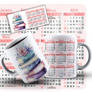 ESTAMPAS CALENDÁRIO LIVROS CANECAS
