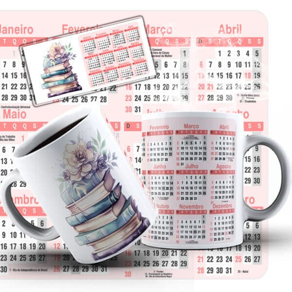 ESTAMPAS CALENDÁRIO LIVROS CANECAS - Image 2