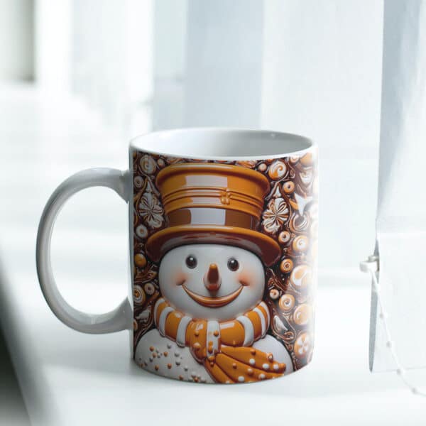 ESTAMPAS BONECOS DE NEVE 3D NATAL CANECAS - Image 3