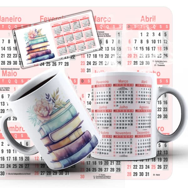 ESTAMPAS CALENDÁRIO LIVROS CANECAS - Image 3
