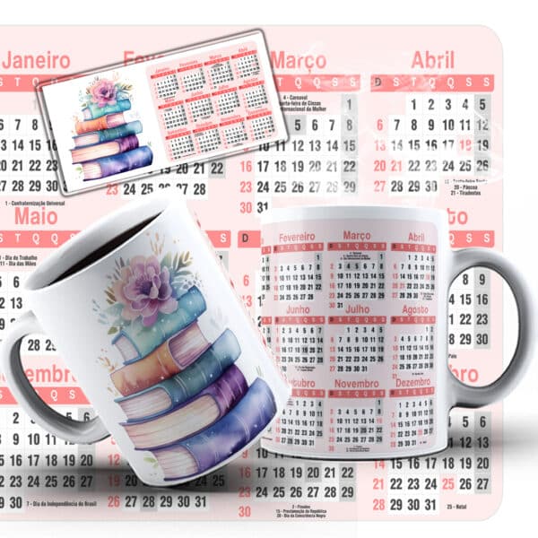 ESTAMPAS CALENDÁRIO LIVROS CANECAS - Image 4