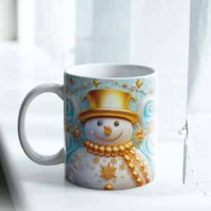 ESTAMPAS BONECOS DE NEVE 3D NATAL CANECAS