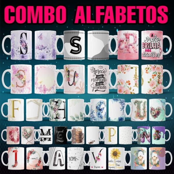 COMBO ALFABETOS PARA CANECAS - Image 2