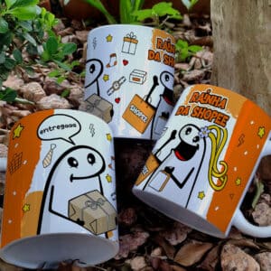ESTAMPA RAINHA DA SHOPEE CANECA FLORK