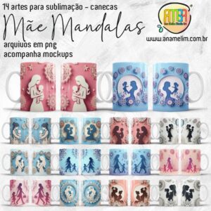 ESTAMPAS MÃE MANDALA CANECAS
