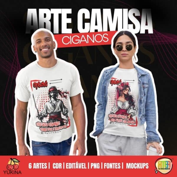 ESTAMPAS POVO CIGANO CAMISAS