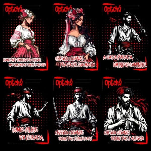 ESTAMPAS POVO CIGANO CAMISAS - Imagem 2