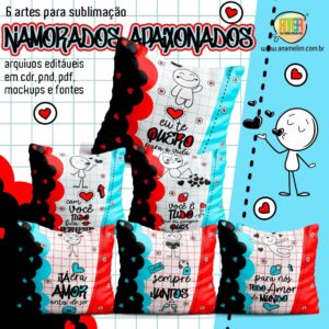 ESTAMPAS NAMORADOS APAIXONADOS ALMOFADAS