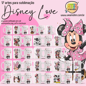 ESTAMPAS DISNEY LOVE CANECAS