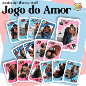 JOGO DE CARTAS PARA PERSONALIZAR COM FOTO - NAMORADOS