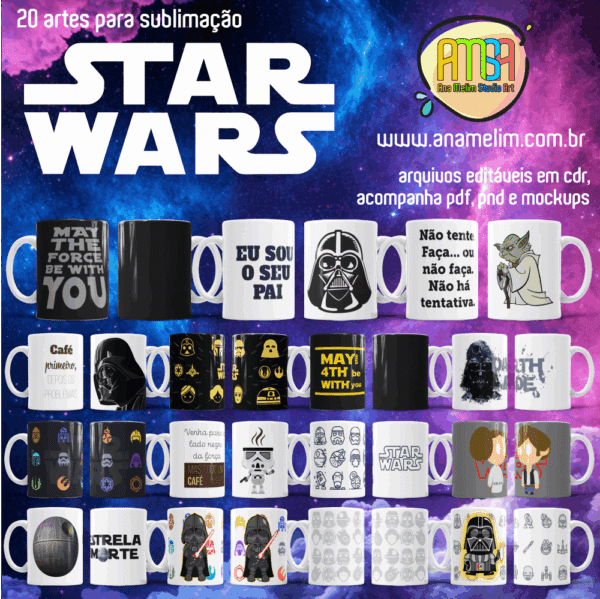 ESTAMPAS STAR WARS CANECAS - Imagem 2