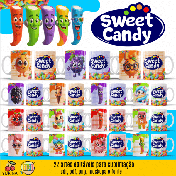 ESTAMPAS SWEETCANDY CANECAS - Imagem 3