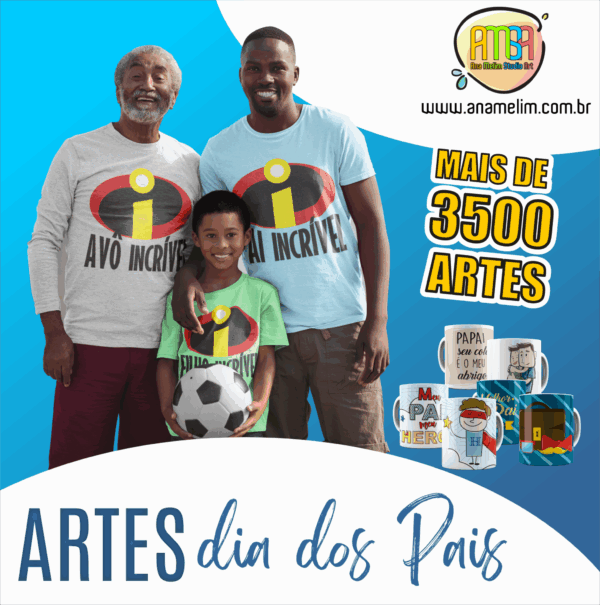 COMBO DIA DOS PAIS 2025 SUBLIMAÇÃO
