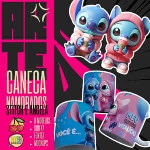 ESTAMPAS STITCH & ANGELA – Namorados CANECAS (YUKINA))