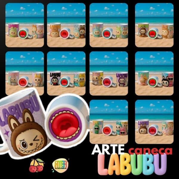 ESTAMPAS LABUBU V1 CANECAS (MELIM & YUKINA) - Imagem 2