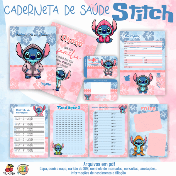 CADERNETA STITCH