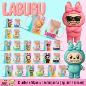 ESTAMPAS LABUBU V2 (MELIM & YUKINA) CANECAS